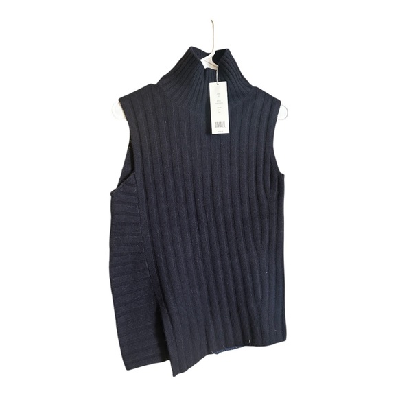 Vince Phoebe Philo Wool Cashmere Turtleneck Gillet Vest Black - Picture 3 of 13
